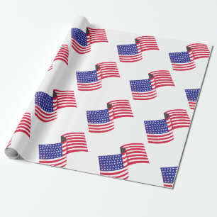 USA Flag Wrapping Paper