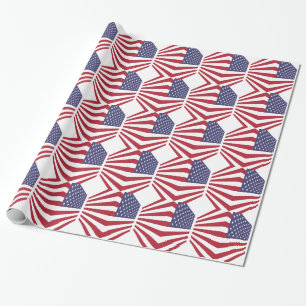 Usa Flag Wrapping Paper
