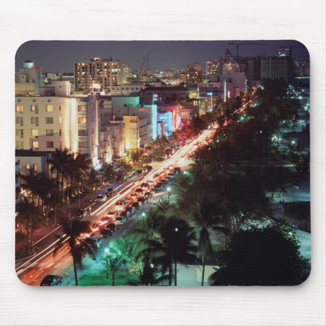 USA, Florida, Miami Beach, Ocean Drive, Art Deco 2 Mouse Pad (Front)