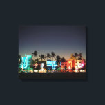 USA, Florida, Miami Beach, Ocean Drive, Art Deco Canvas Print<br><div class="desc">Walter Bibikow / DanitaDelimont.com USA,  North America,  Florida</div>