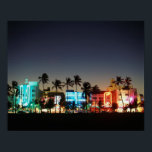 USA, Florida, Miami Beach, Ocean Drive, Art Deco Poster<br><div class="desc">Walter Bibikow / DanitaDelimont.com USA,  North America,  Florida</div>
