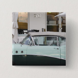 USA, Florida, Miami Beach: South Beach, 1956 2 Inch Square Button