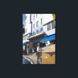 USA, Florida, Miami Beach: South Beach, Art Deco Canvas Print<br><div class="desc">COPYRIGHT Walter Bibikow / DanitaDelimont.com | US10 WBI0165.jpg | USA,  Florida,  Miami Beach: South Beach,  Art Deco Hotels,  Park Central Hotel and 1930s Car</div>