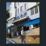 USA, Florida, Miami Beach: South Beach, Art Deco Poster<br><div class="desc">COPYRIGHT Walter Bibikow / DanitaDelimont.com | US10 WBI0165.jpg | USA,  Florida,  Miami Beach: South Beach,  Art Deco Hotels,  Park Central Hotel and 1930s Car</div>