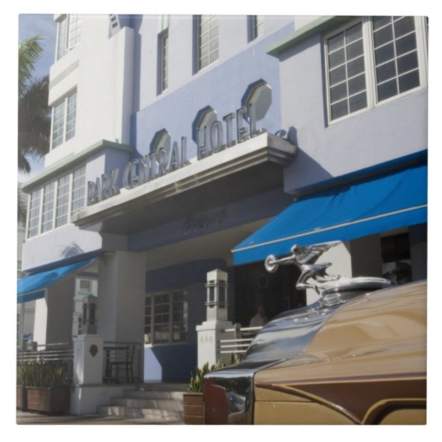USA, Florida, Miami Beach: South Beach, Art Deco Tile (Front)