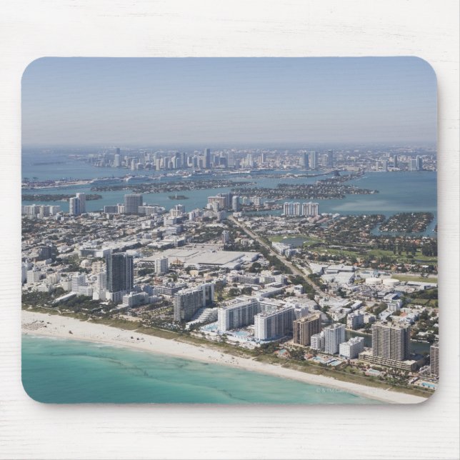 USA, Florida, Miami, Cityscape with beach 3 Mouse Pad (Front)