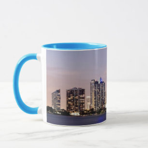 USA, Florida, Miami skyline at dusk 2 Mug