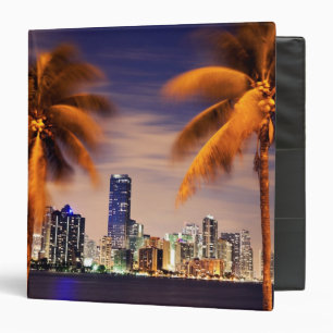 USA, Florida, Miami skyline at dusk Binder