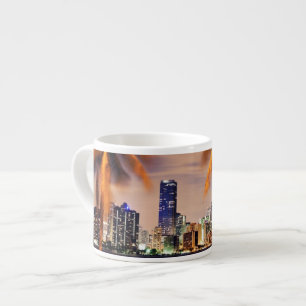 USA, Florida, Miami skyline at dusk Espresso Cup