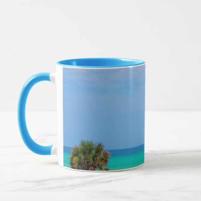 USA, Florida. Palm Trees On Emerald Coast Mug (Left)