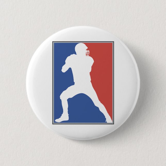 USA Football Player T-shirts and Gifts 2 Inch Round Button (Front)