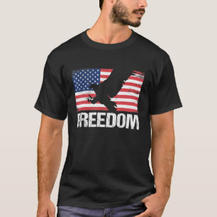 Usa Freedom American Bald Eagle Usa Flag T-Shirt