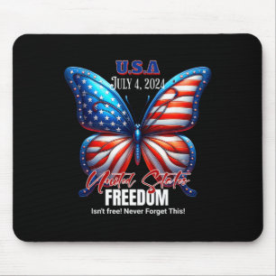 Usa freedom isn't free! mouse pad