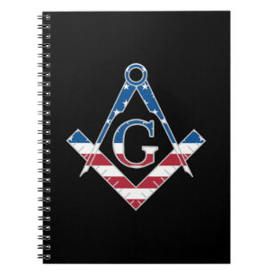 USA Freemasonic symbol Notebook