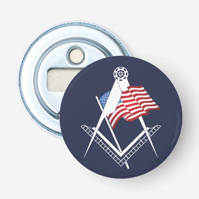 USA freemasonry symbol Bottle Opener (Front)