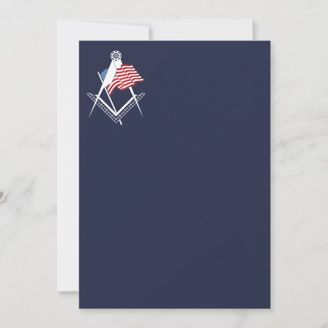 USA freemasonry symbol Invitation (Front)