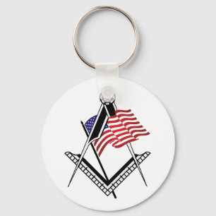 USA freemasonry symbol Keychain