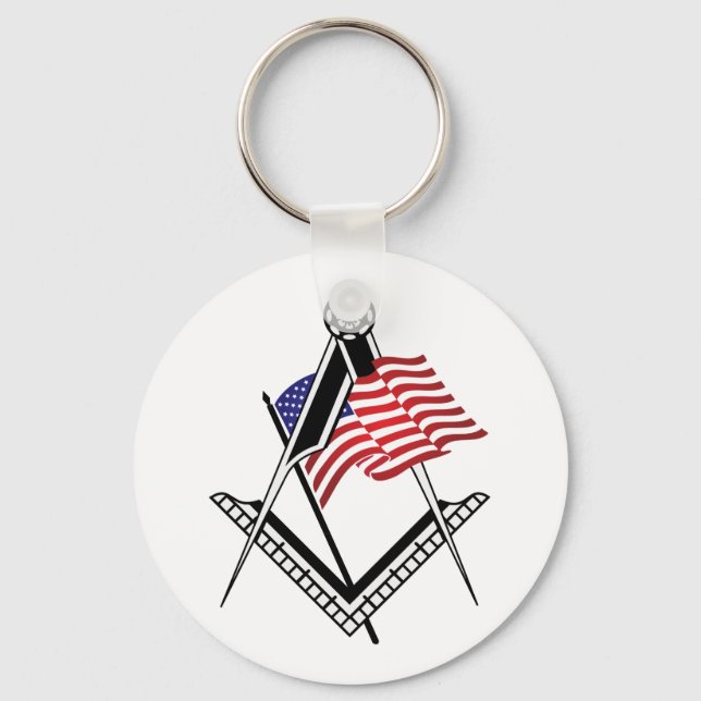 USA freemasonry symbol Keychain (Front)