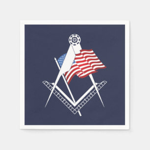 USA freemasonry symbol Napkin