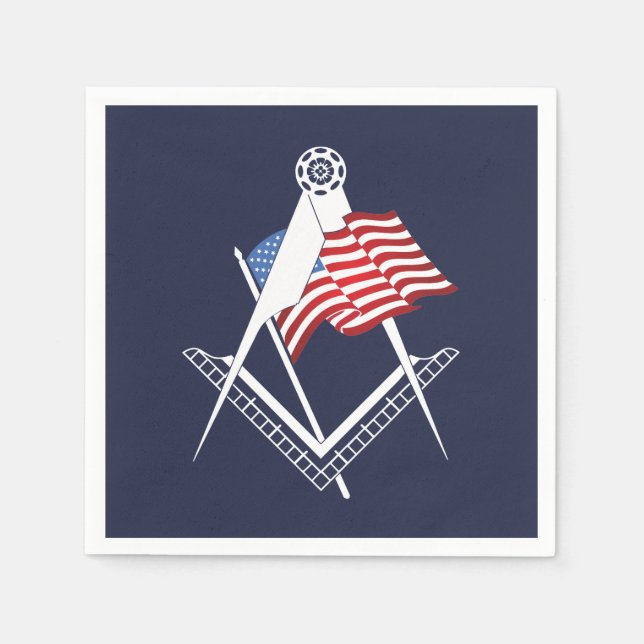 USA freemasonry symbol Napkin (Front)