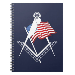 USA freemasonry symbol Notebook