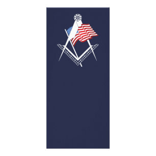 USA freemasonry symbol Rack Card