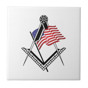 USA freemasonry symbol Tile