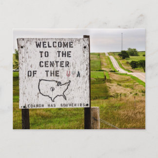 USA Geographic Centre - Lebanon, Kansas Postcard