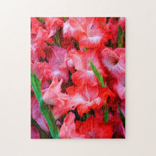 USA, Georgia, Savannah, Bouquet Of Gladiolus Jigsaw Puzzle