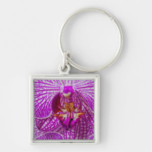 USA, Georgia, Savannah, Close-Up Of Orchid Keychain