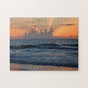 USA, Georgia, Tybee Island, Tybee Island Beach Jigsaw Puzzle