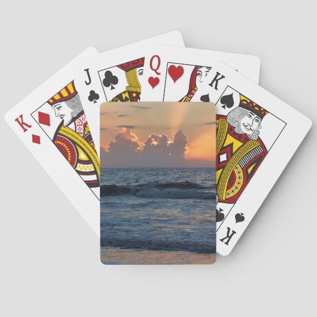 USA, Georgia, Tybee Island, Tybee Island Beach Playing Cards (Back)