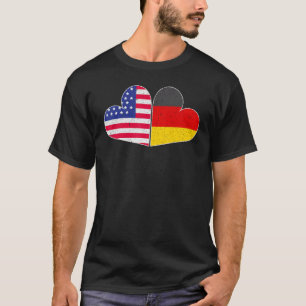 USA Germany Flag German American Von Steuben Day 5 T-Shirt