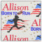 USA GIRL RUNNER PERSONALIZED FABRIC
