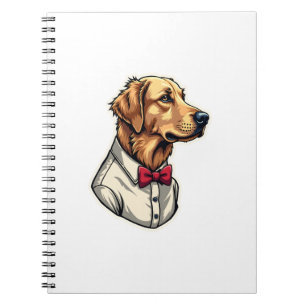 USA Golden Retriever Vintage Patriotic Dog Shirt 4 Notebook