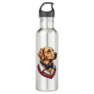 USA Golden Retriever Vintage Patriotic Dog Shirt 710 Ml Water Bottle