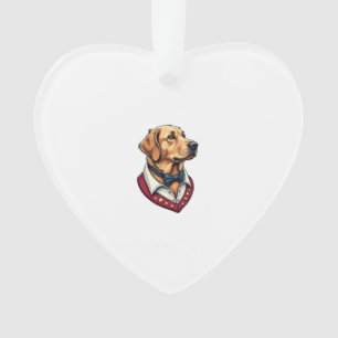 USA Golden Retriever Vintage Patriotic Dog Shirt Ornament