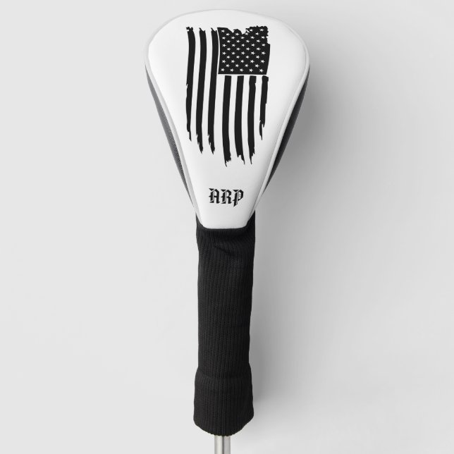 *~* USA Golf Head Cover Patiotic Grunge Flag (Front)