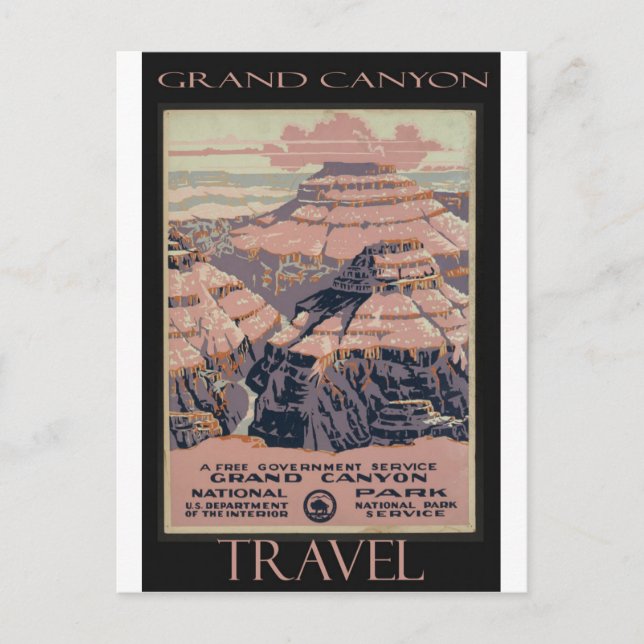 USA Grand Canyon National Park Carte postale Vinta (Devant)