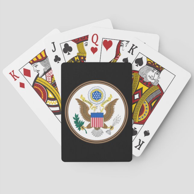 usa great seal playing cards (Back)