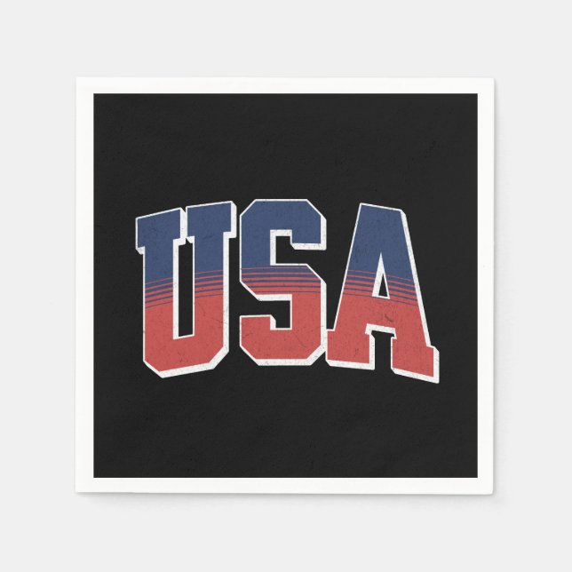 USA grunge text design Napkin (Front)