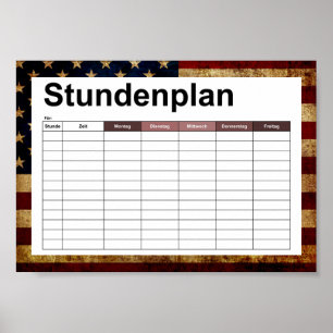 USA / Grunged Flag... Poster