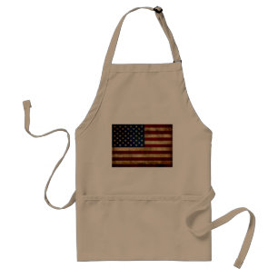 USA / Grunged flag Standard Apron