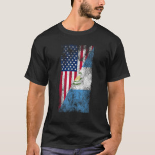 USA Guatemalan Flags United States of America Guat T-Shirt