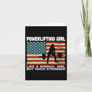 Usa Gym Powerlifter Powerlifting Weightlifting For Card