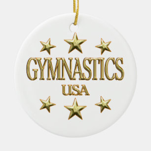 USA Gymnastics Ceramic Ornament