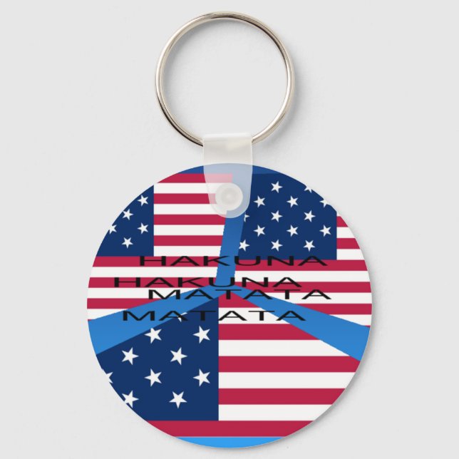 USA HAKUNA  MATATA KEYCHAIN (Front)
