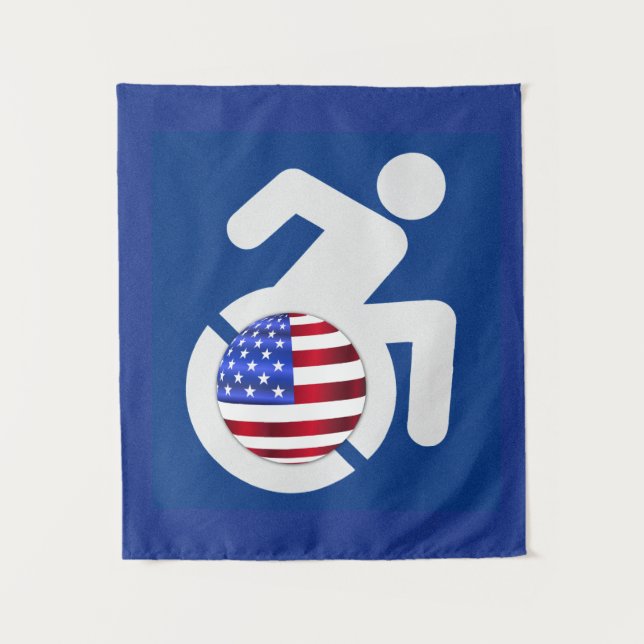USA Handicapped Tapestry (Front)