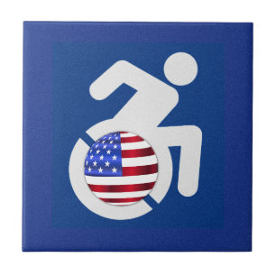 USA Handicapped Tile