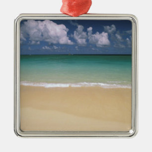 USA, Hawaii. Beach scene Metal Ornament